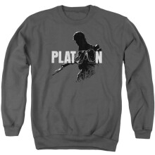 Trevco Sportswear MGM338-AS-5 Platoon Shadow of War Adult Crewneck Sweatshirt, Charcoal - 2X