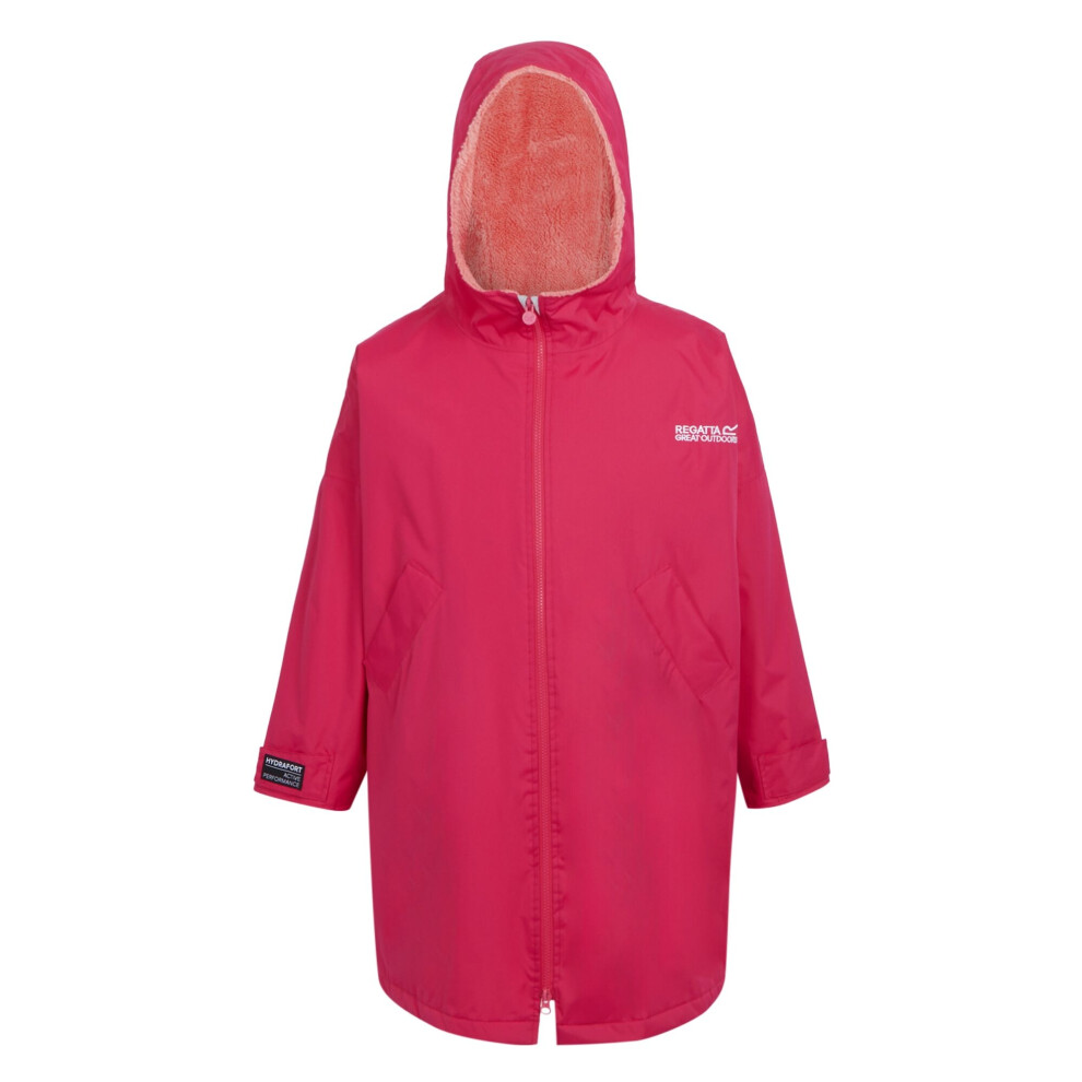 (5-9 Years, Pink Potion/Pink Shell) Regatta Childrens/Kids Changing Robe