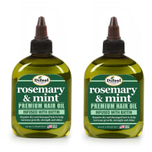 Difeel Rosmarin- und Minz-Premium-Haar  l mit Biotin, 7,1 oz. (2er-Pack)    Hergestellt mit nat  rlichem Minz- und Rosmarin  l f  r Haarwachstum
