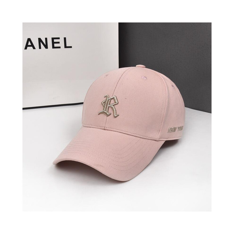 (Pink) Embroidery Letters R Cap Men Women Shades Breathable Outdoor Leisure Sports-image-OPC-PGCJKJK-NEW