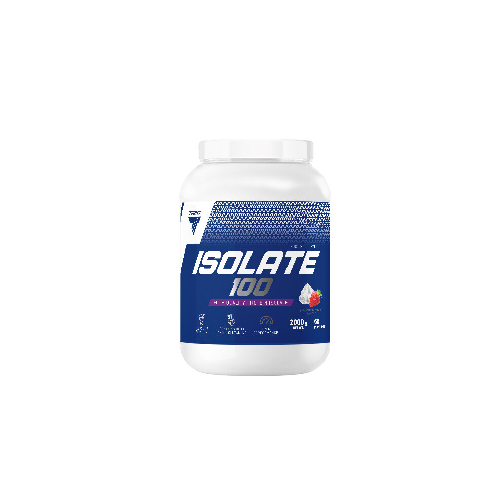 Trec Nutrition Trec Isolate 100 2000G Jar, Creamy-Strawberry - Whey Protein
