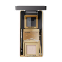 Fab Brows Lux Duo Stencil Eyebrow Kit - The Ultimate Brow Stencil Kit med Duo Brow Powder Highlighter Powder Stencil Former øjenbrynsværktøj