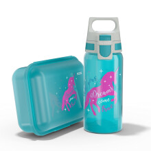 SIGG - Bouteille d'eau pour enfants 0,5 L et bo   te     lunch 1 L - Ensemble Viva Football Tag -