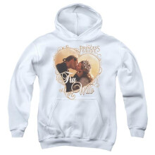 Trevco Sportswear PB107-YFTH-2 Princess Bride TRU WUV Youth Hooded Sweatshirt, White - Medium