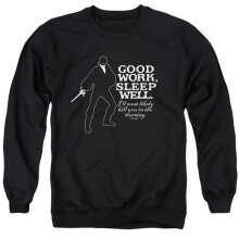 Trevco Sportswear PB117C-AS-6 Princess Bride Good Work Adult Crewneck Sweatshirt, Black - 3X
