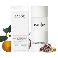 BABOR Detergente Enzimatico e Vitamina C, Polvere per Pulizia, Scrub Viso Esfoliante per Luminosità