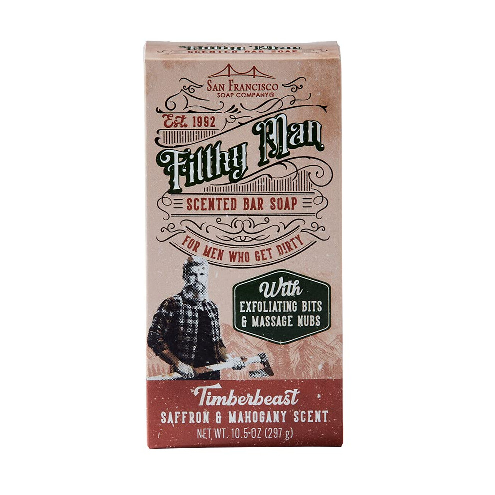 San Francisco Seife C San Francisco Soap Company Filthy Man Scented Bar Soap Timberbeast Saffron And Mahogany