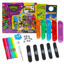Nickelodeon Teenage Mutant Ninja Turtles Skateboard Speelgoedset - Bundel met TMNT Skateboard Studio met Fingerboards Stickers en meer | TMNT Party Su