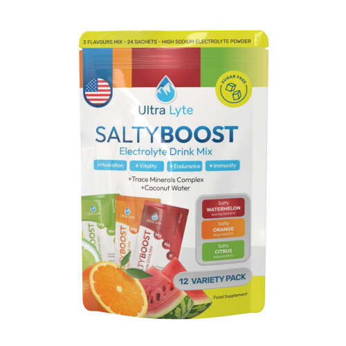 Ultra Lyte SaltyBoost Variety Pack 12 Sachets - Hydration Mix