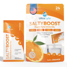 Ultra Lyte SaltyBoost Orange 24 Sachets - Electrolyte Hydration