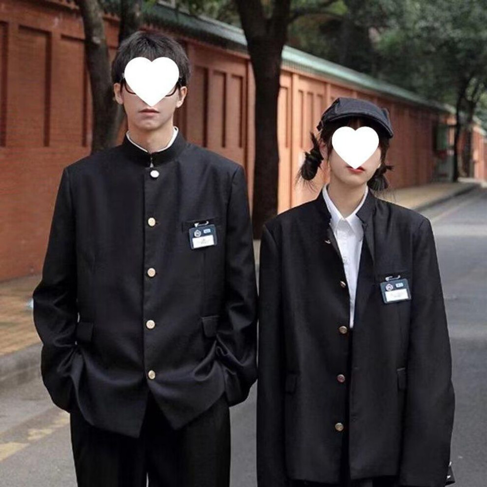 (5XL) "Boys' Teen Korean Hong Kong Style College Suit Jacket - 2024 Graduation Trend