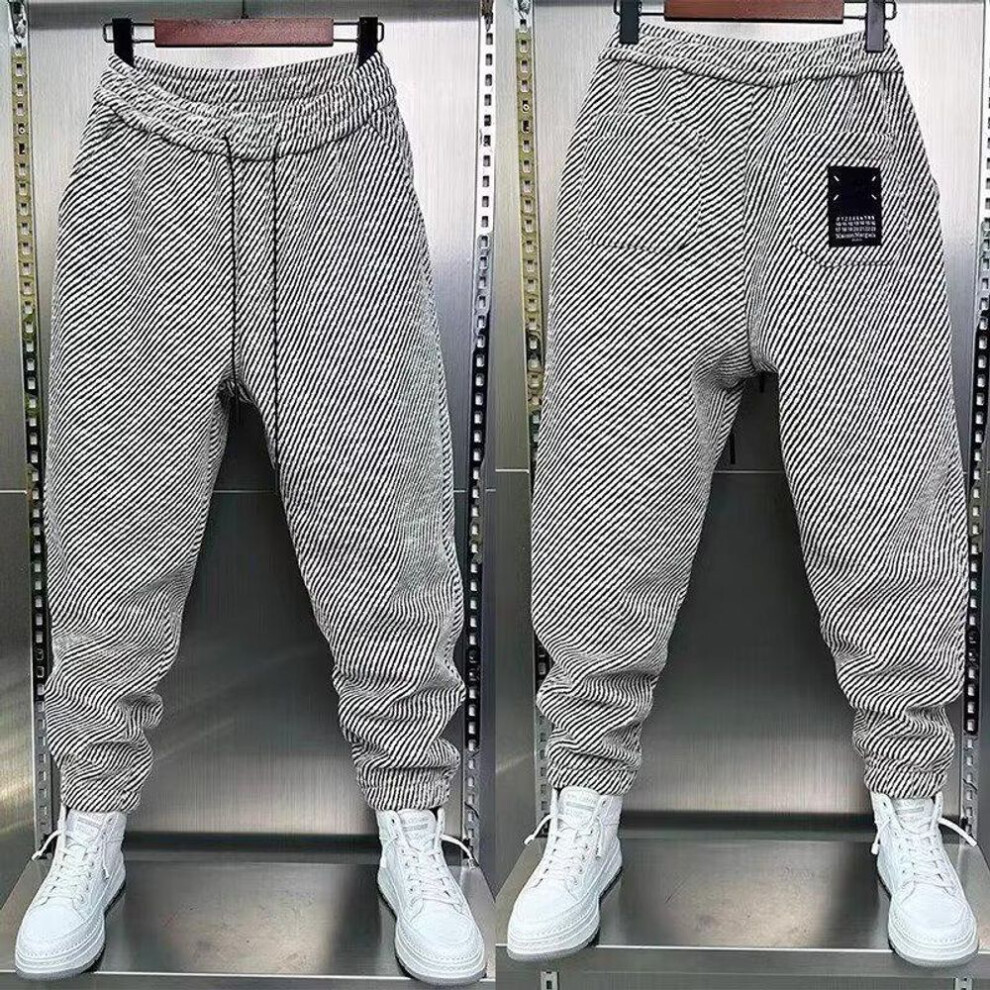 (XXXL) Men's Trendy Autumn Drawstring Sweatpants - Versatile, Elastic Waist, Loose Fit