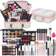 Pomcral All intra pe kit de machiaj set de machiaj pentru adolescen?i fete fete ?i ncepatori include farduri de ochi de fard
