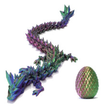 Zobetro hsvti kosr tltelkek 3D nyomtatott Dragon Surprise Egg Executive Dragon Fidget asztali jtkok Dekoratv hsvti tojstltok Hsvti ajn