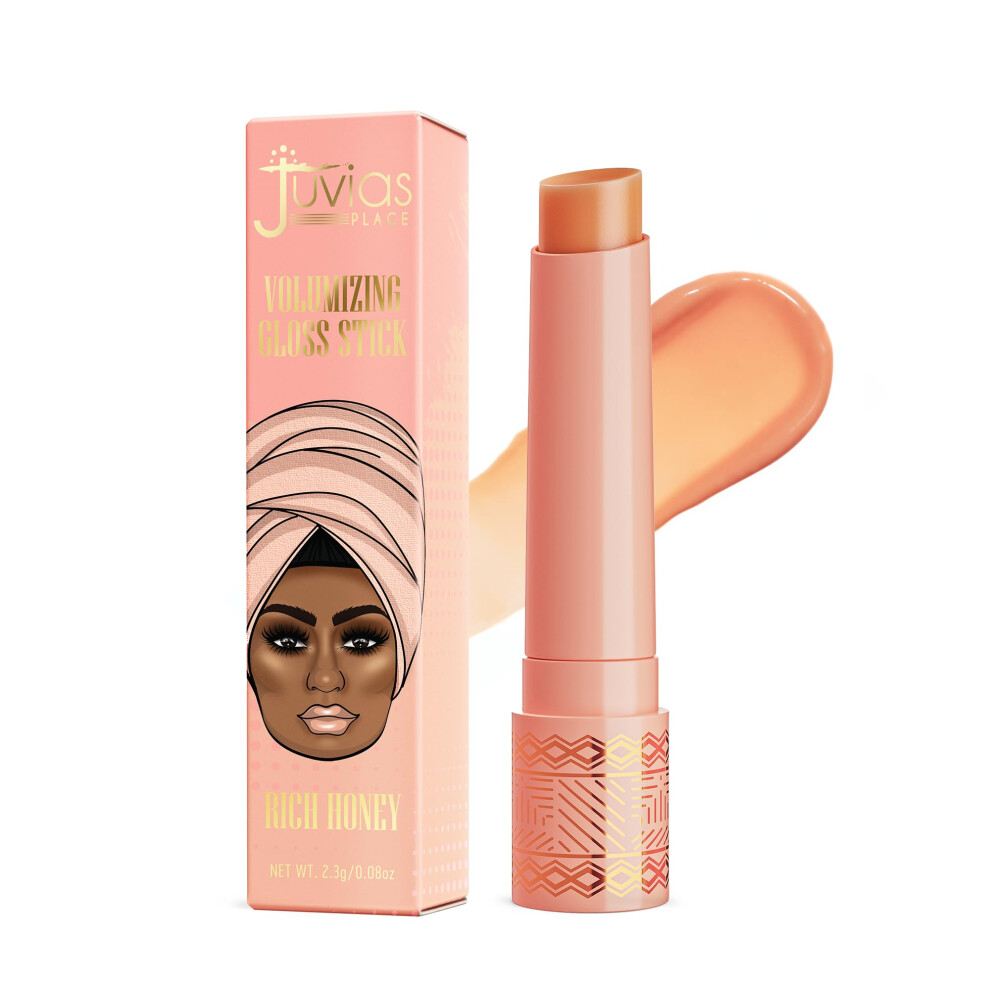 Juvia's Place Volumizing Gloss Sticks Rich Honey - Shiny Luscious Lips with Nourshing Hydration, Plumping Gloss, Lip Plumper Gloss, Plumping Lip Balm,-image-OPC-PFYRHRH-NEW