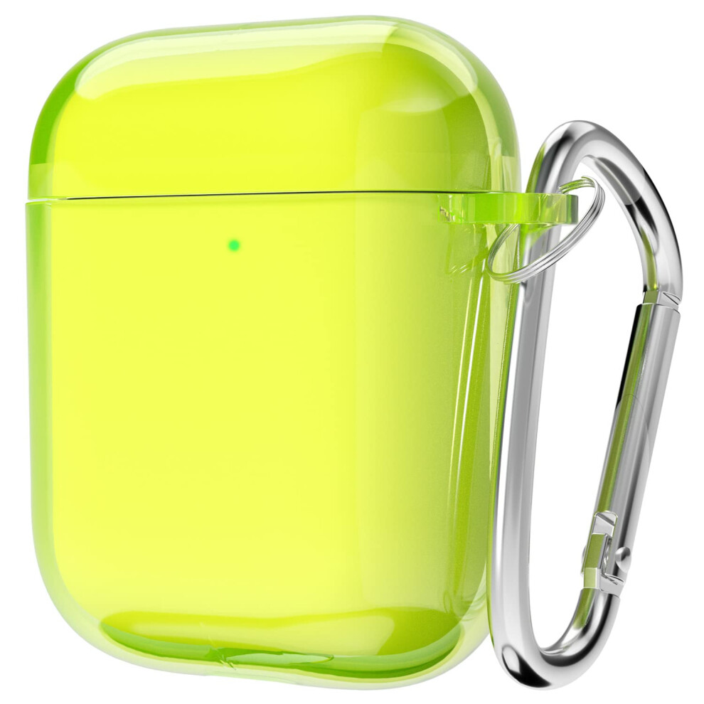 Svanove For Airpods Case Clear Neon Transparent Airpods 2Nd Generation Case Silicone Accessories Soft Tpu Rubber Gel Airpods 1St Case For 764938770908