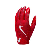 Nike Vapor Jet 8.0 Luvas de futebol vermelhas | Vermelho | Branco grande