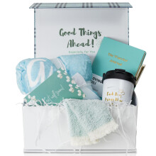 Chemo Care Package for Women, Cancer Care Packages for Women, Gifts for Cancer Patients, Get Well Soon Gift Basket includes Travel Mug, Healing Blank