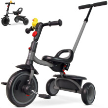 RIDYEE Tricycle for Toddlers 18 Months to 5 Years with Removable Push Handle  Tricycles for 3-5 Year Olds Ideal for On-The-Go Families  Toddler Tricyc