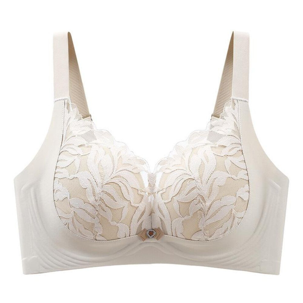 (nude, 36C) "plus Size Women's Full Cup Ultra-thin Bras: Slimming, Gathering, Anti-sagging Support For Large Busts