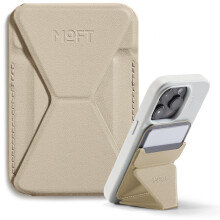 MOFT magnetische portemonnee-standaard compatibel met iPhone 16/15/14/13/12-serie hoekaanpassing & Magsafe compatibel MOVAS telefoonstandaard aardebe