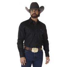Chemise de travail ? boutons-pression et manches longues ? deux poches pour homme Wrangler Cowboy Cut Western