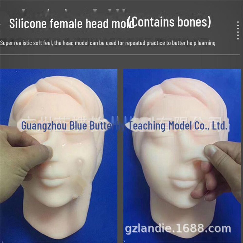 Silicone Female Facial Model for Micro-Surgery and Suture Training
