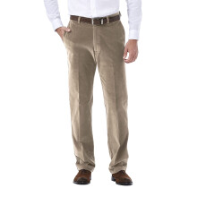 Haggar Heren Corduroy Uitbreidbare Taille Klassieke & Rechte Pasvorm Plat Voor