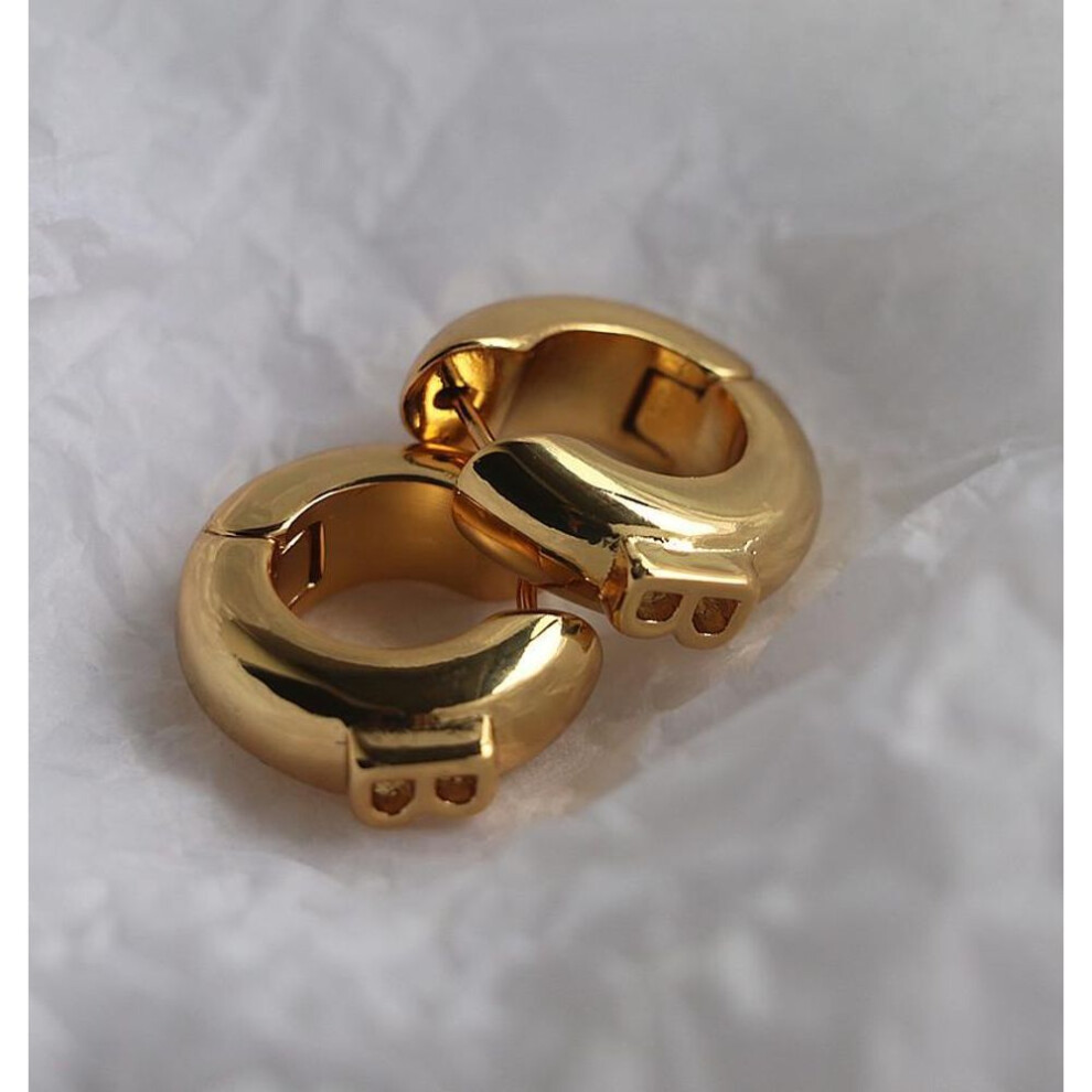 (gold) 2020 European & American Style Elegant B Letter Earrings For Women