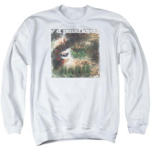 Trevco Sportswear PERRY125-AS-4 Pink Floyd Saucerful of Secrets Adult Crewneck Sweatshirt, White - Extra Large