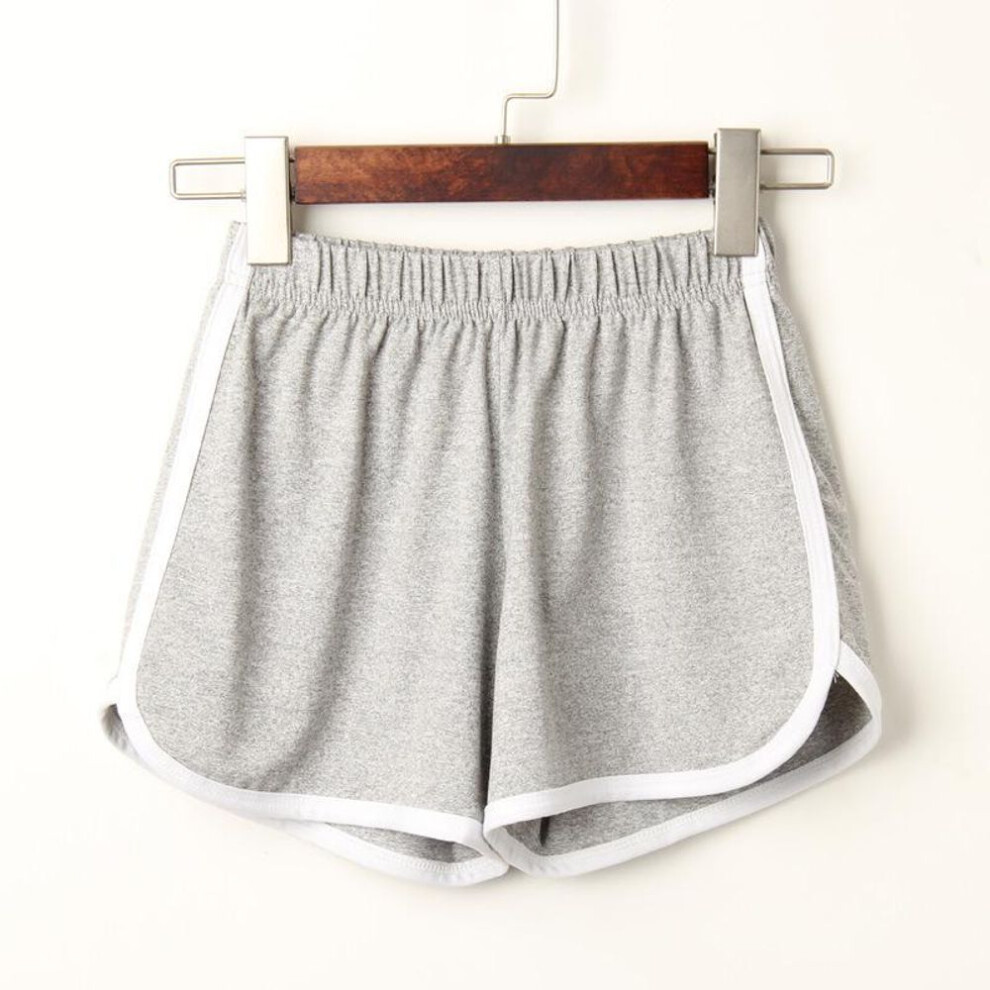(gray, Double Extra Large) High-waist Casual Red Lantern Shorts