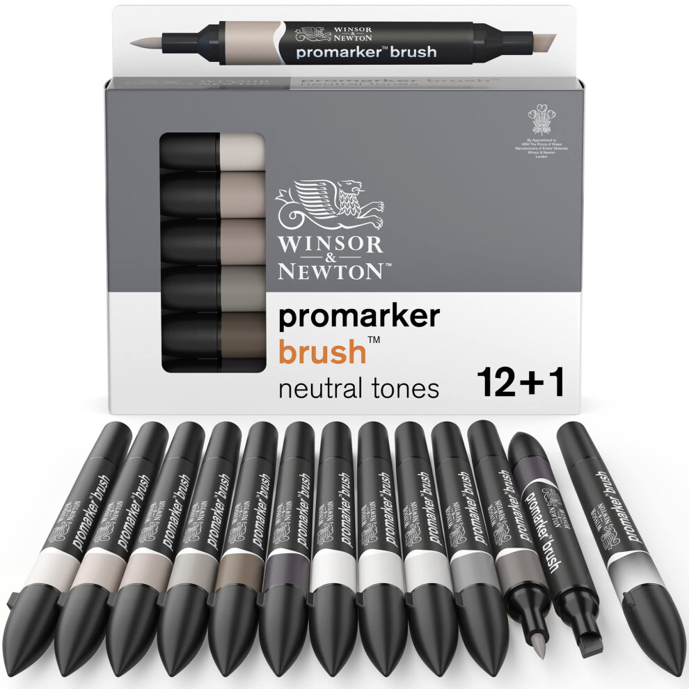 Winsor & Newton Promarker Pinselset, 12 St Ck, Neutrale T Ne-image