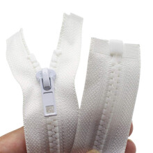 YaHoGa 2 STK 31 tommer #5 skillejakke lynl?se til syning frakker Jakke lynl?s Hvid st?bte plast lynl?se Bulk (31"""" hvid)