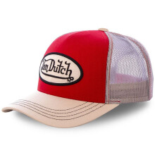 Von Dutch atmungsaktive Netzcap Baseballmütze – bestickt, verstellbare Passform, Unisex, Street Fashion