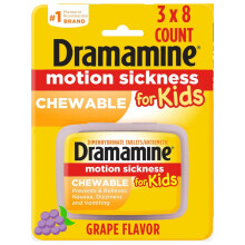 Dramamine Motion Sickness for Kids 8 Chewable Tabs - Grape Flavor