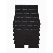 Calvin Klein Men's Cotton Classics 7-Pack Boxer Brief 7 Black M