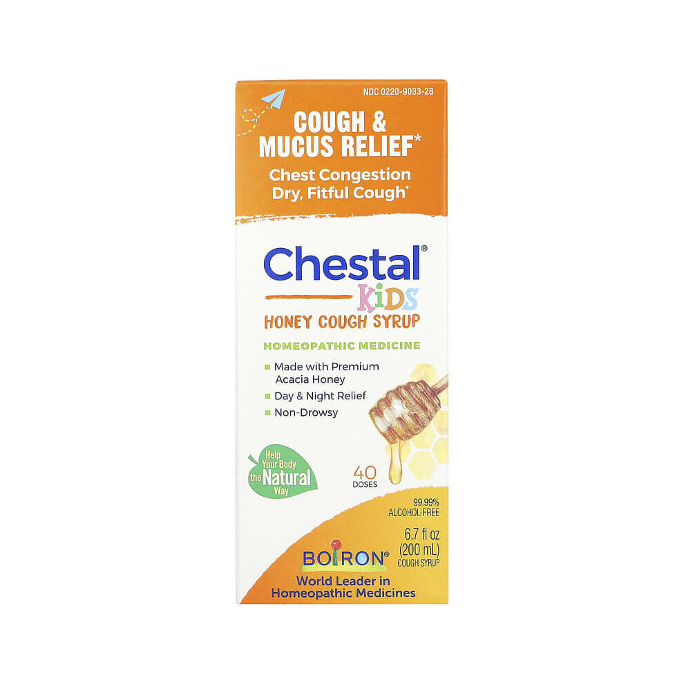 Boiron Chestal Kids Honey Cough Syrup 200Ml - Cough Relief
