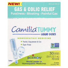 Boiron, Camilia Tummy, Doses Líquidas, 1 Mês +, 30 Doses, 0.34 fl oz (1ml) Cada