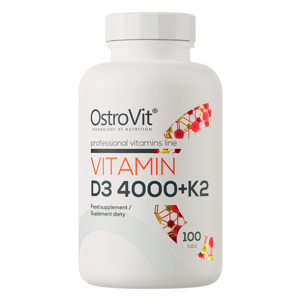 Ostrovit Vitamin D3 4000 Iu + K2 100 Tabs - Bone & Immune Support