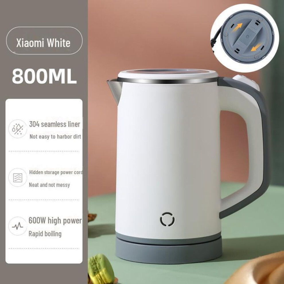 (white, US 110V) "0.8l Electric Kettle - 110v, Compatible With American, Japanese, European, British Standards