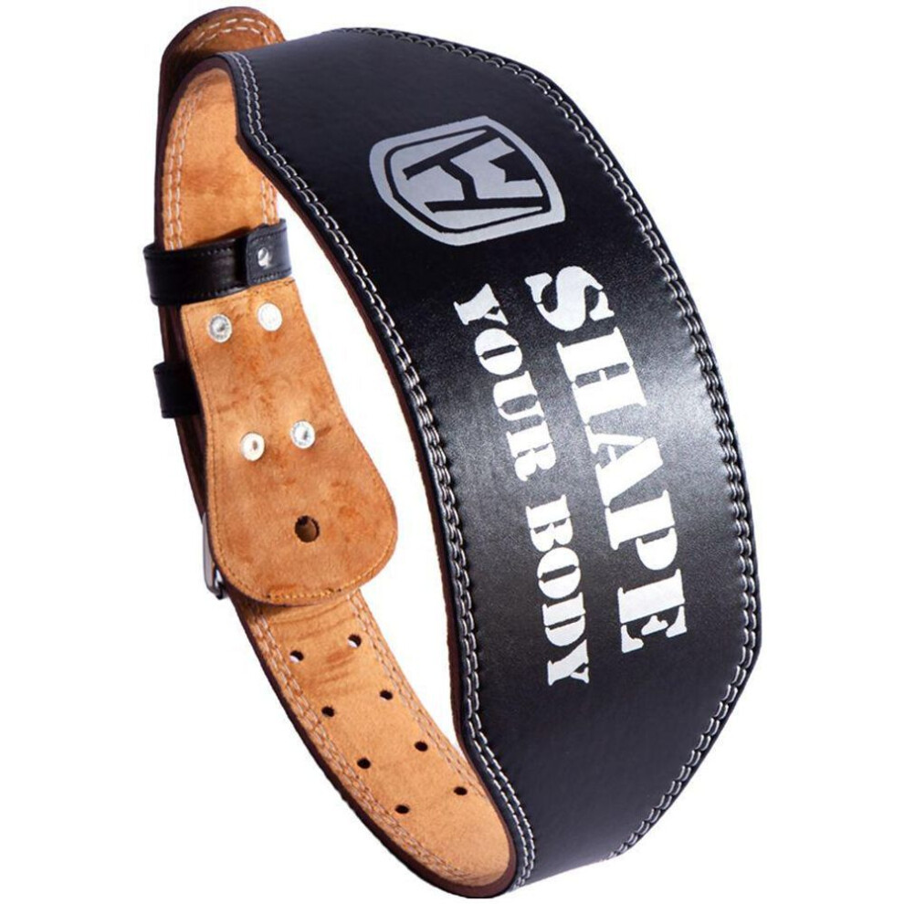 (L size [Waist 90-116cm]) Men's And Women's Pu Leather Weightlifting Belt - Squat, Deadlift, Gym Training, Protective Gear, Widened For Comfort
