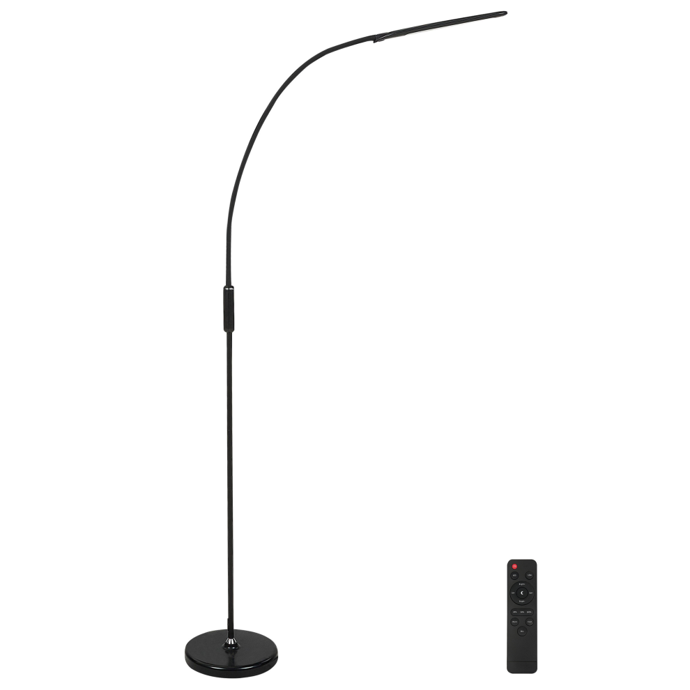 LED Floor Lamp YANTIC with Dimmer Metal Black