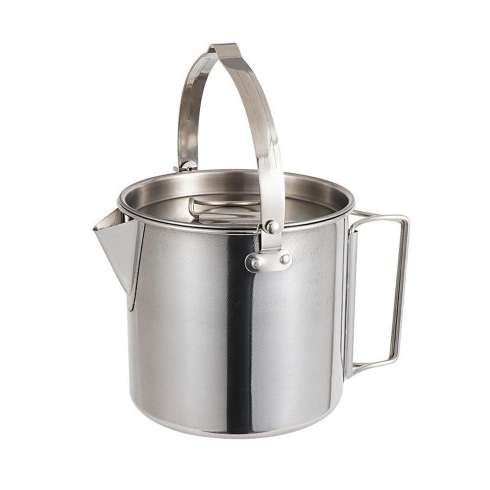 1.2L Stainless Steel Outdoor Camping Kettle & Portable Teapot