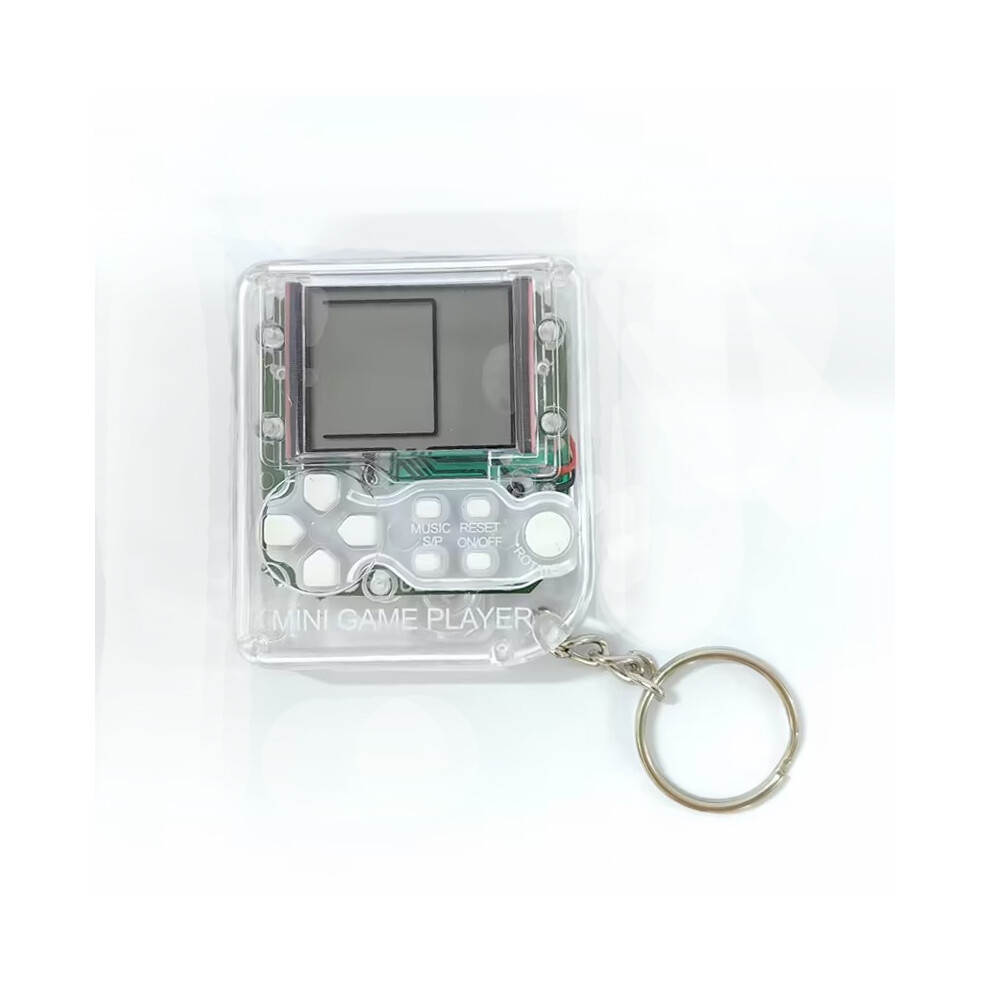 (White) GAMINJA Retro Mini Handheld Game Players Classic Electronic Games Hand Held Console Game Child Puzzle Gaming Console Toys Gift