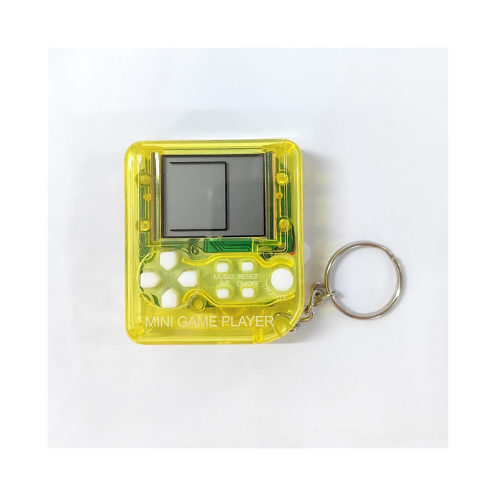 (Yellow) GAMINJA Retro Mini Handheld Game Players Classic Electronic Games Hand Held Console Game Child Puzzle Gaming Console Toys Gift