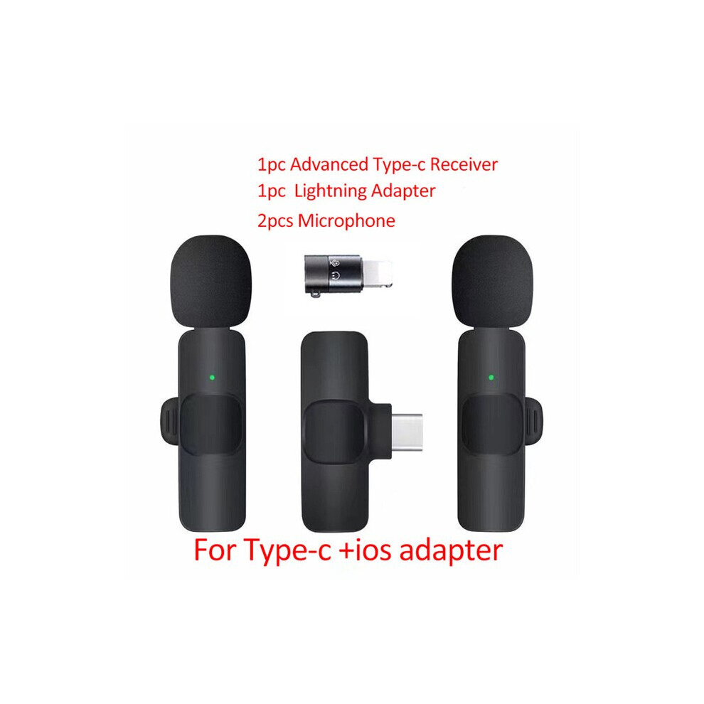 (Type C Lighting) GAMINJA Wireless Lavalier Microphone Portable Audio Video Recording Mini Mic for iPhone Android Live Broadcast Gaming Phone Mic1-image-OPC-PGCM7J7-NEW