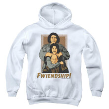 Trevco Sportswear PB152-YFTH-3 Princess Bride Friendship Youth Hooded Sweatshirt, White - Large