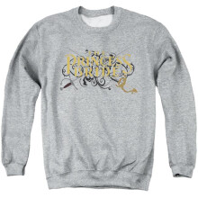 Trevco Sportswear PB150F-AS-2 Princess Bride Swords Adult Crewneck Sweatshirt, Athletic Heather - Medium