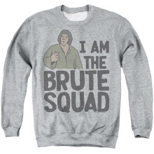 Trevco Sportswear PB182-AS-5 Princess Bride I Am The Brute Squad Adult Crewneck Sweatshirt, Athletic Heather - 2X