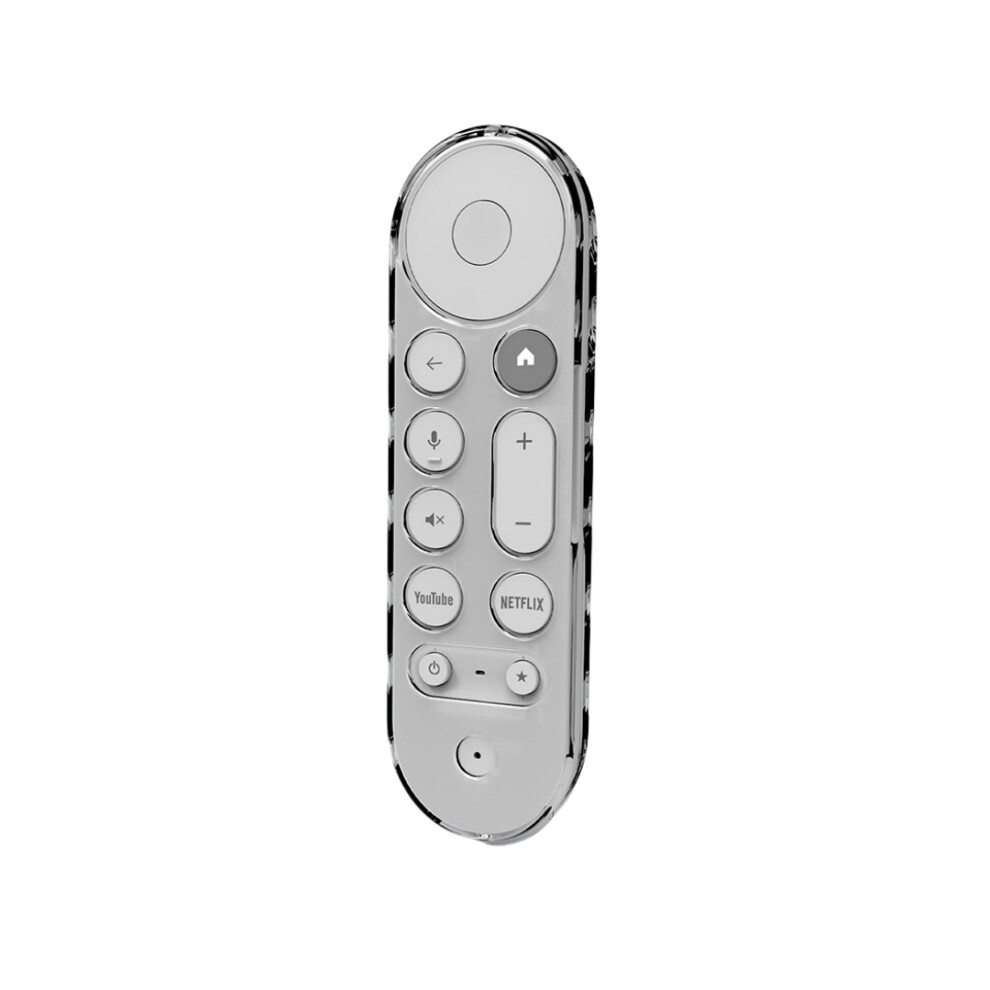 (Transparent) TPU Remote Controller Cases Protective Case for google TV Streamer 4K 2024 Remote Control Shockproof Anti-Slip Protective Sleeve
